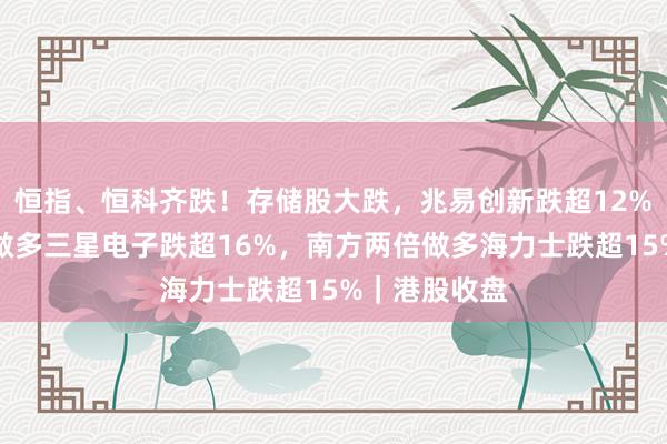 恒指、恒科齐跌！存储股大跌，兆易创新跌超12%，南方两倍做多三星电子跌超16%，南方两倍做多海力士跌超15%｜港股收盘