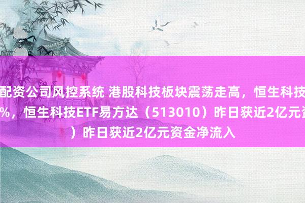 配资公司风控系统 港股科技板块震荡走高，恒生科技指数涨超2%，恒生科技ETF易方达（513010）昨日获近2亿元资金净流入